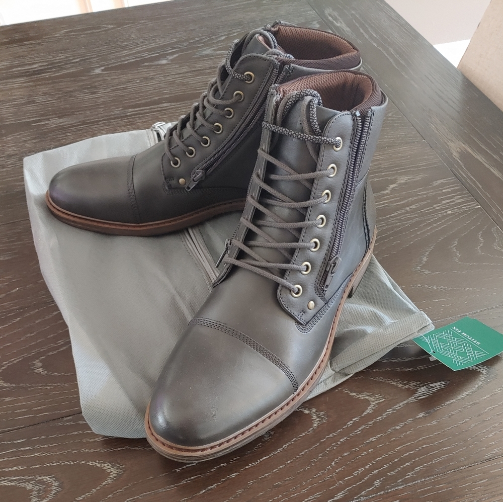 NWT Dark Grey Men's Boots